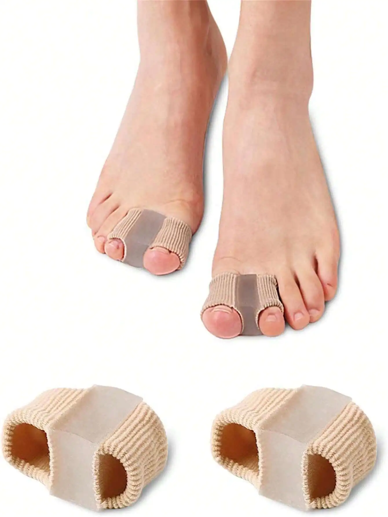 1pc Unisex Size L Solid Color Toe Separator Shoe Insole Suitable For Overlapping Toe Gel Pad Shoe Insole