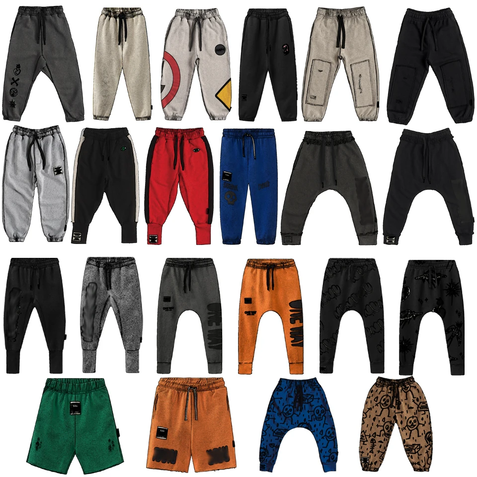 Boys and girls casual pants baby Haren pants Elastic waistband children's pants slacks boys summer Middle pants spring and autum camouflage overalls male paratroopers legged spring and summer pants high street ins trend versatile 2022 new casual pants