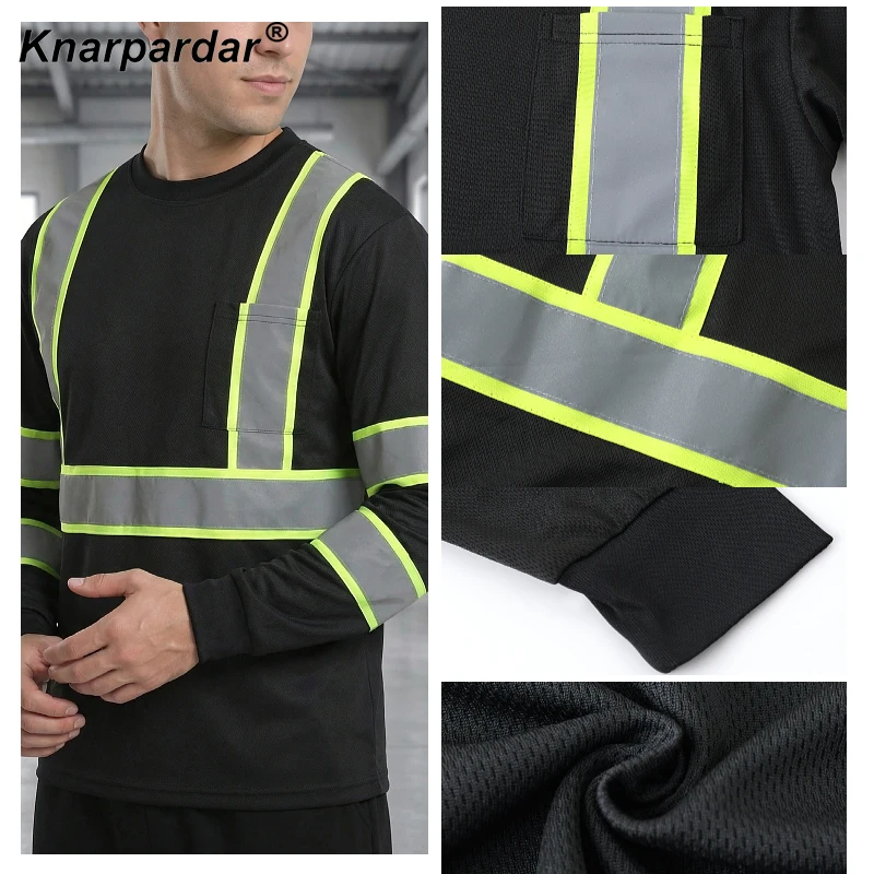 S-3XL 블랙 작업복 안전셔츠 (남성용, 로고 인쇄 가능) 엔지니어링 작업복, 운송 작업복