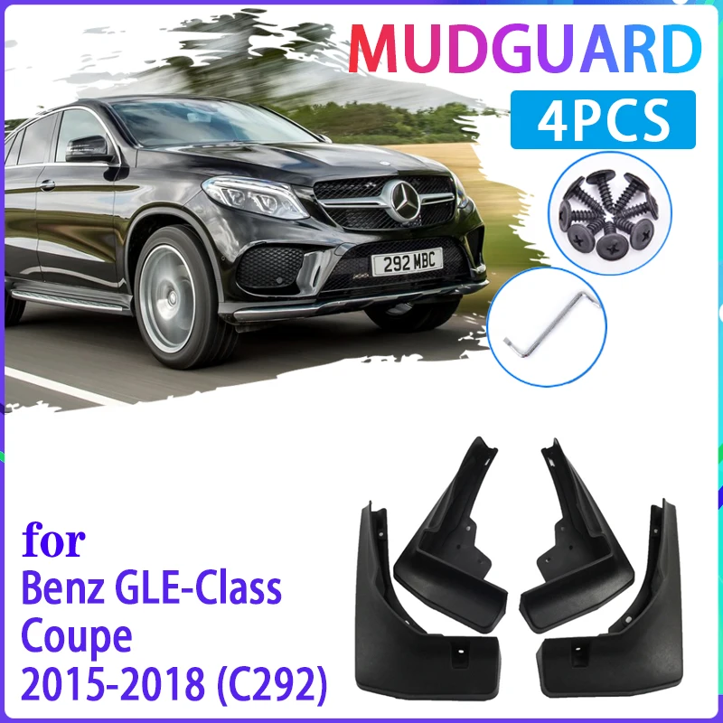 

Car Mud Flaps for Mercedes Benz GLE Class Coupe C292 2015~2018 2016 2017 Mudguard Splash Guards Fender Mudflaps Auto Accessories