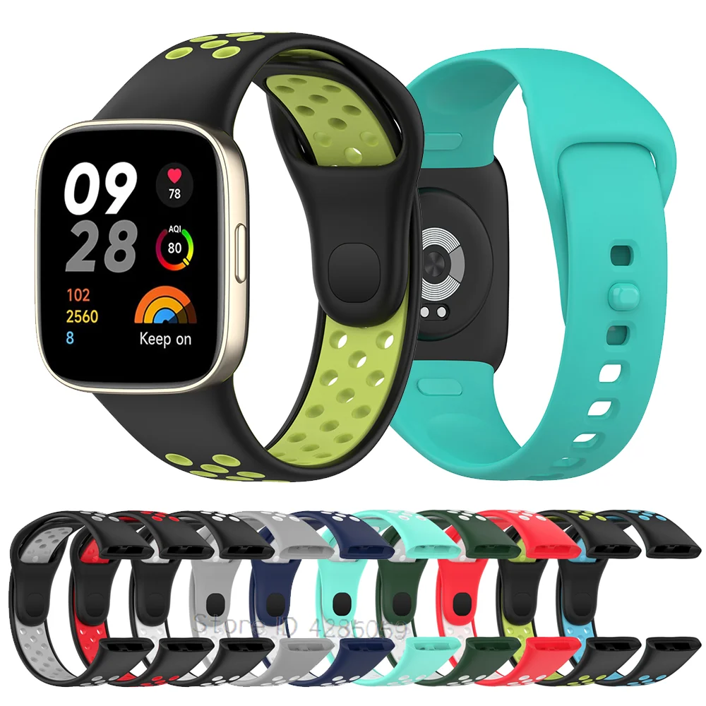 

Силиконовый ремешок для часов Redmi Watch 3, смарт-браслет для Xiaomi Mi Watch lite 3, сменный Браслет