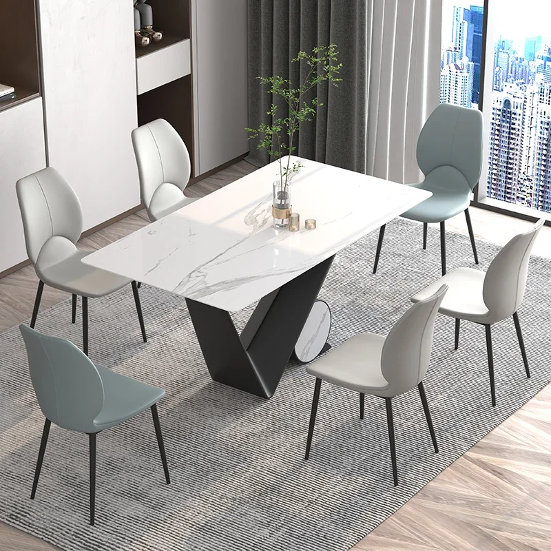 

Rocky, обеденный стол и стул, комбинация итальянских искусств, экстравагантный креативный дизайнерский современный простой домашний обеденный стол