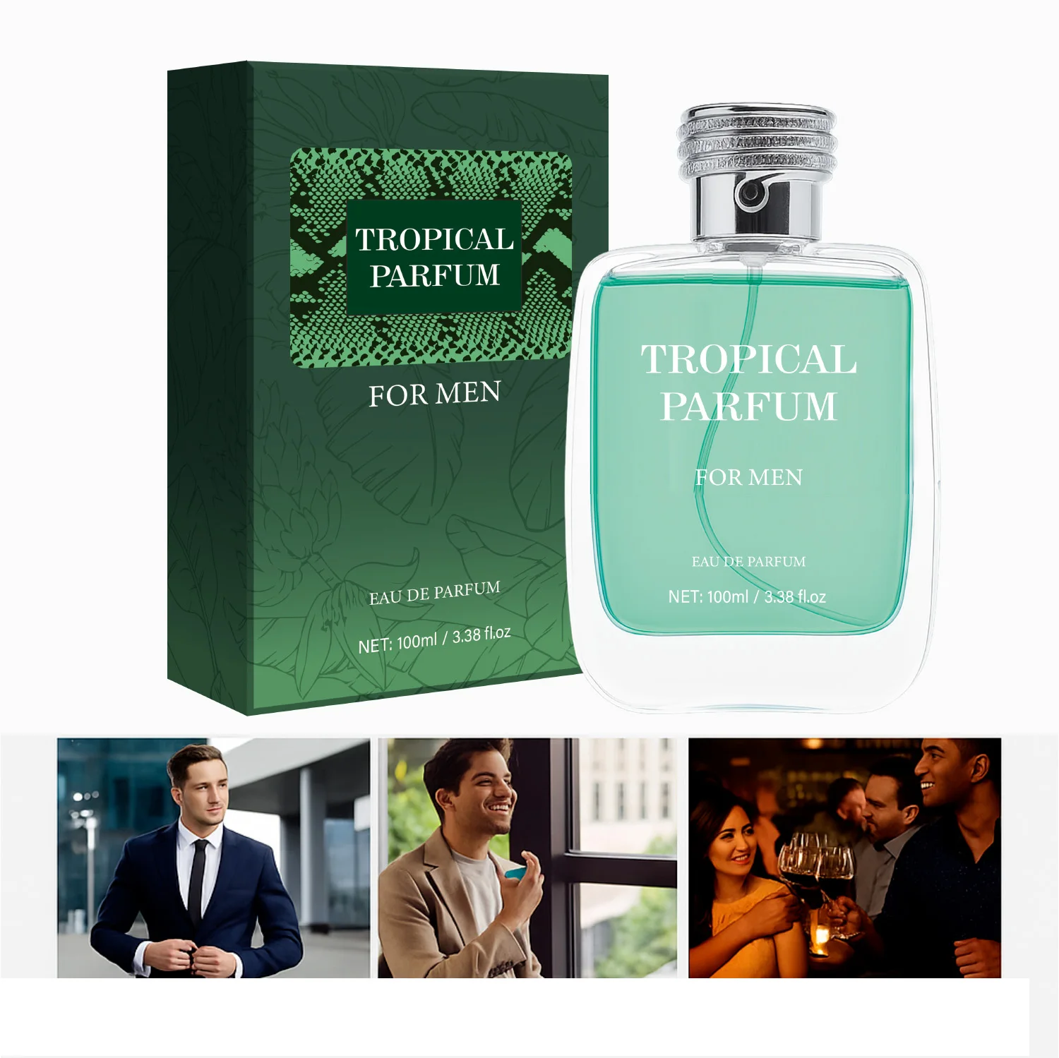 Tropical Eau De Parfum For Men Long Lasting Luxury Fragrance_voghion.com
