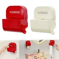Storage Rack Clip Toothpaste Squeezer Manual Bathroom Accessories Toothpaste Holder Punch-free Suction Cup Cleanser Squeezer 1