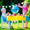 10Pcs/Set Tablecloth Weights Outdoor Table Cloth Weights Teardrop Shape Pendant Stones With Metal Clips Picnic Family Party 6