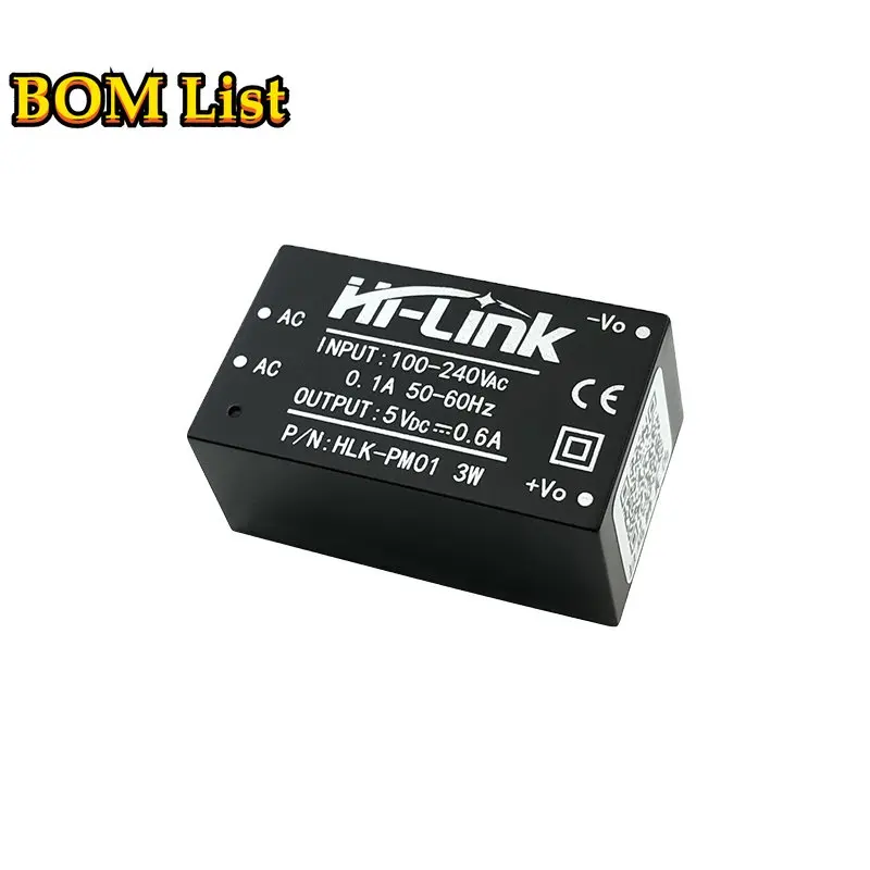 HLK PM01 3W Ultra small Power Module 220V to 5V 600mA AC DC converter ac to dc 5v power supply