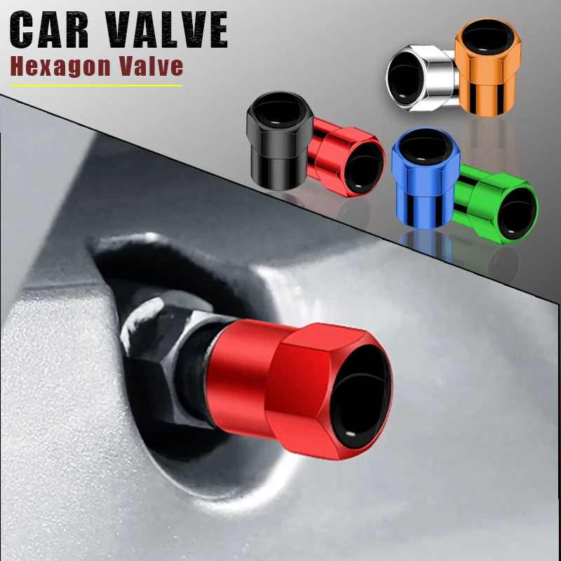 6 Colour Aluminium Alloy Car Tyre Stem Air Valve Caps for Dodge Charger