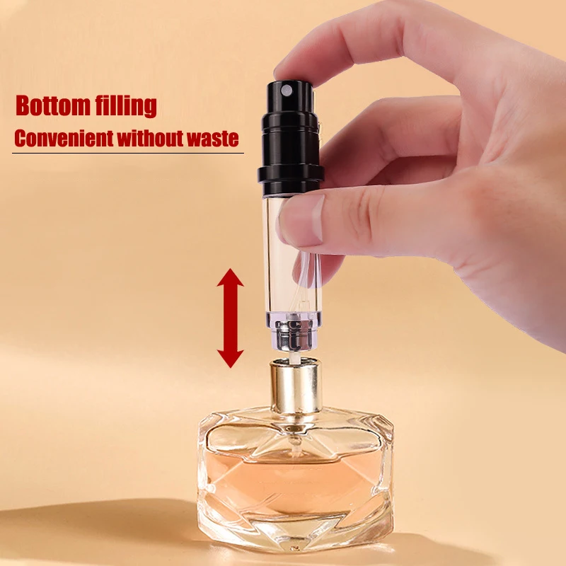 5ml Mini Bottom Filling Perfume Spray Dispenser Bottles Cosmetic Refillable Spray Atomizer Portable Liquid Container Bottle