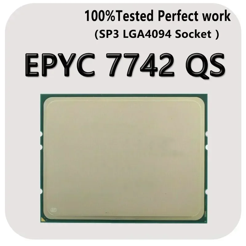 EPYC 7742 QS 2.25GHZ 64C/128T 256M 캐시 225W 64 코어 128 스레드 SP3 소켓 서버 1P/용 작동