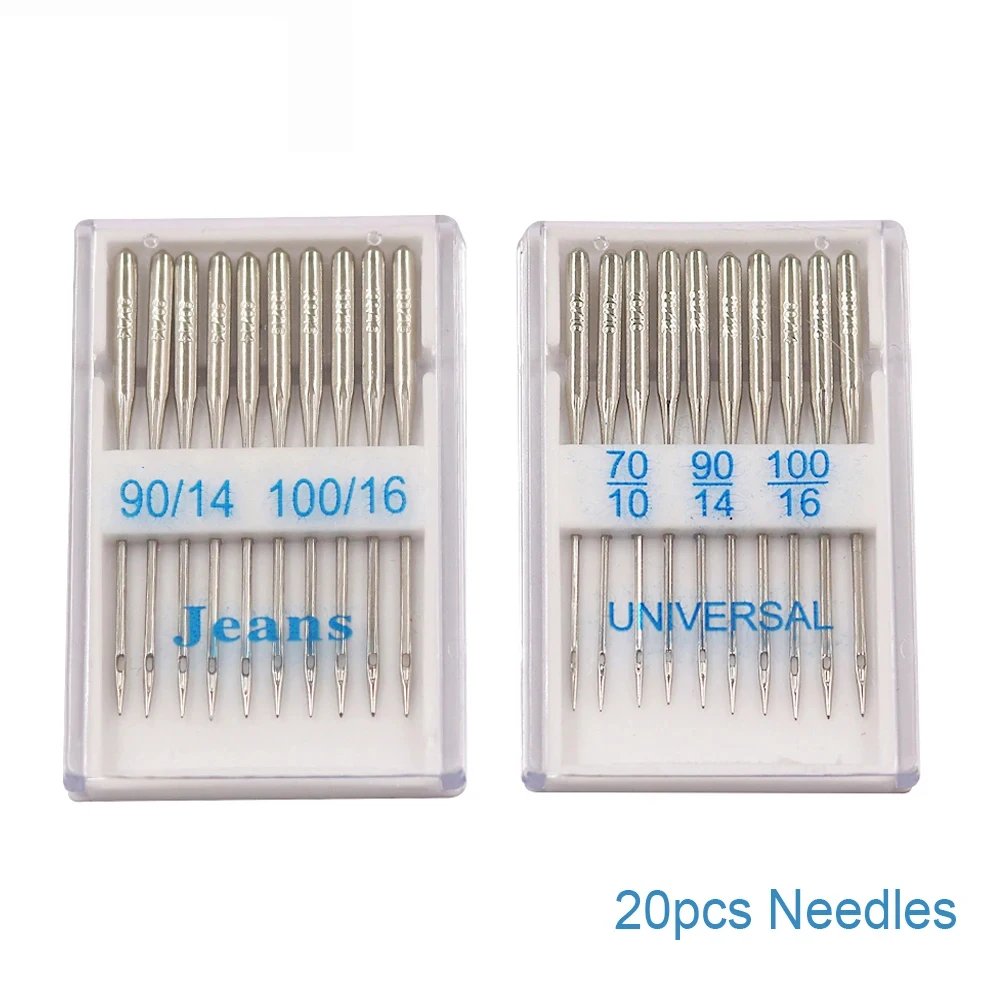 Sewing Machine Needles D&D Sewing Machine Needles for Singer Brother Janome Varmax Sizes 65/9 75/11 80/12 90/14 100/16 Sewing Machine Supplies 20pcs