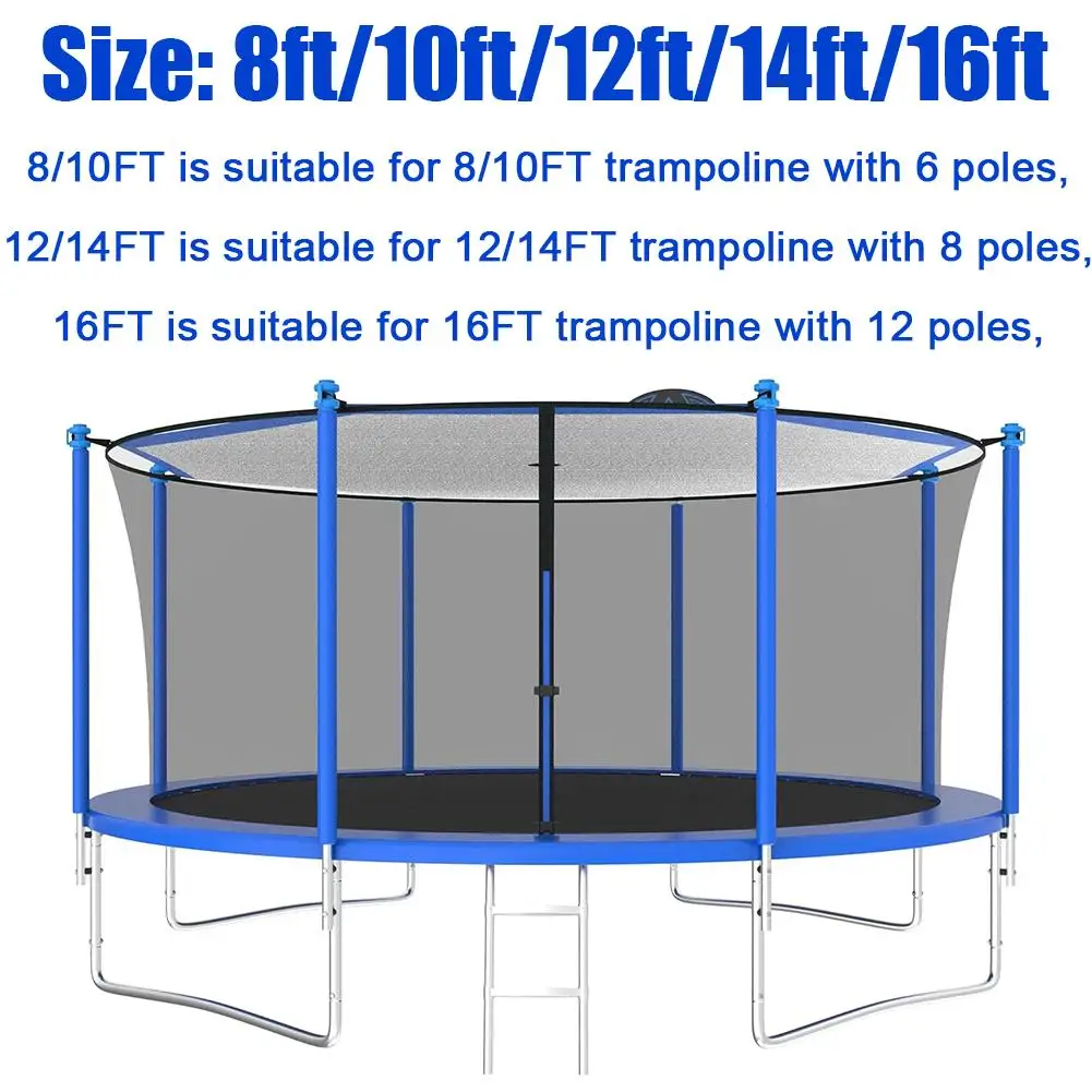 옥스포드 천 자외선 차단 어린이 야외 트램펄린 쉐이드 커버, 8ft, 10ft, 12ft, 14ft, 16ft
