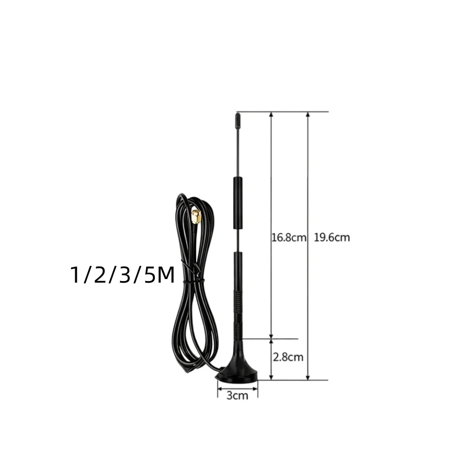 1Pcs 10dBi G174 케이블 자기 마운트 공중 안테나 2.4G/5G/5.8G 신호 부스터 무선 데이터 전송 모듈용 듀얼 밴드 안테나