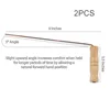 2Pcs 99.9% Copper Divining Dowsing Rods Metal Detector For Water Treasure Finding Tools With Wooden Handle Copper Probing Rod 2