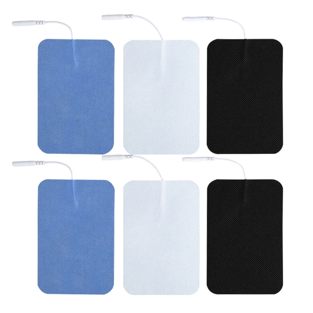 8X12CM Silicone Gel TENS Pads EMS Electrode Patches for Nerve Muscle Stimulator Digital Acupuncture Physiotherapy Electrodes 3