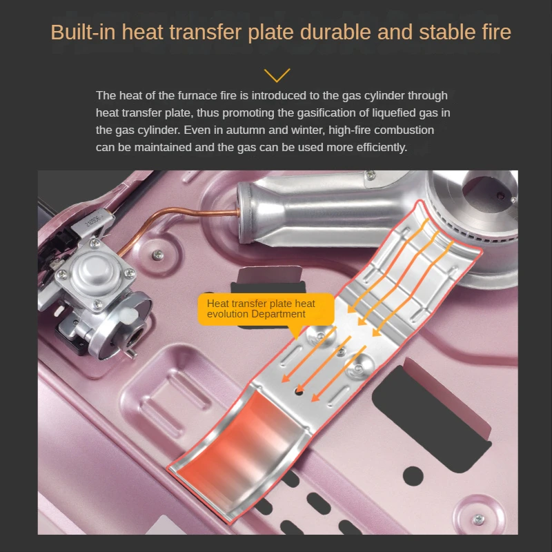 Household Ultra-thin Cassette Furnace Large Fire Outdoor Portable Furnace Chafing Dish Gas Stove