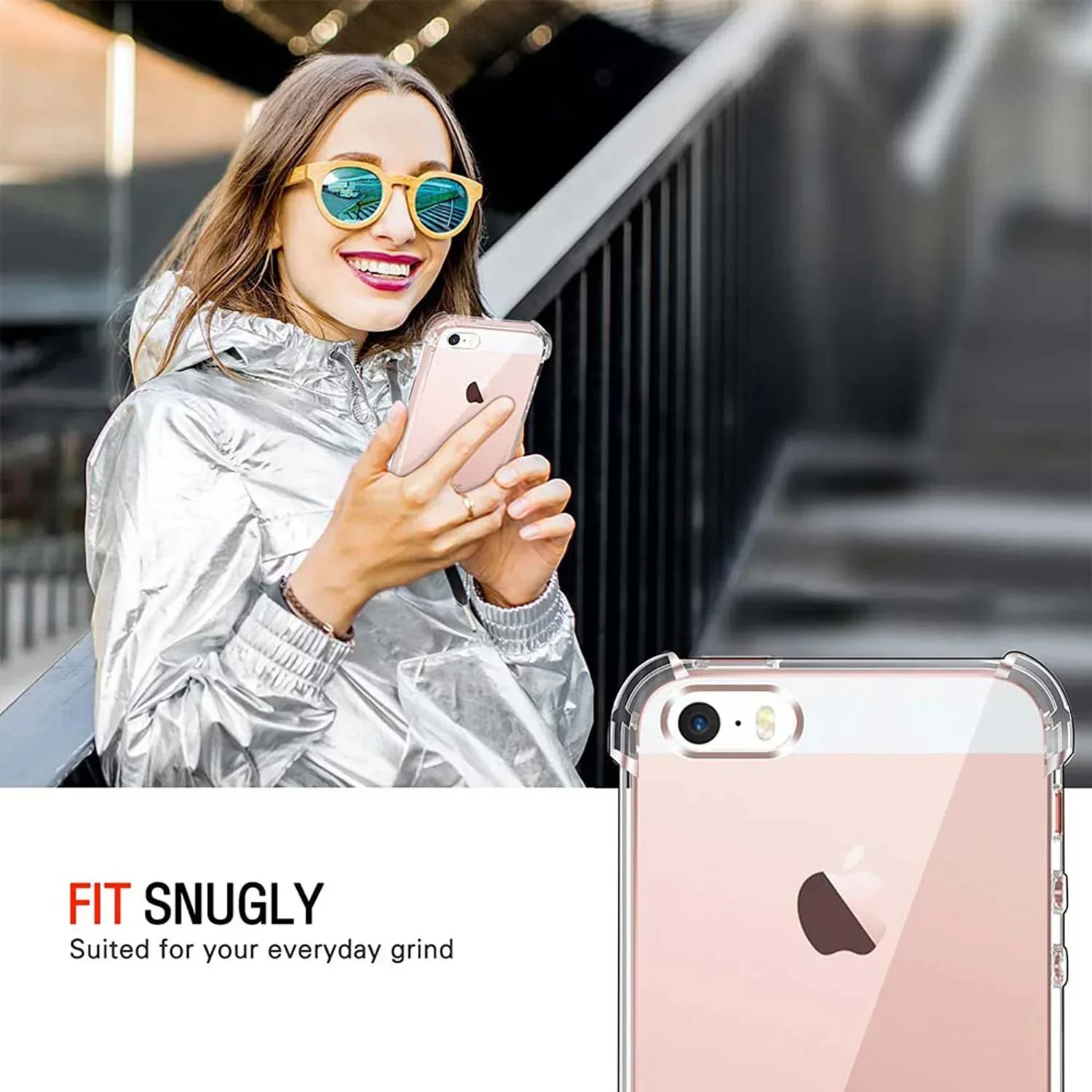 Shockproof Soft Clear Silicone Transparent Back Case