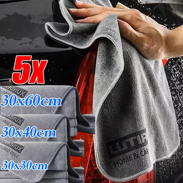 30x60CM Microfiber Car Towel Super Absorbent Car Wash Cloth Drying Rag for  Cars Polishing Household Window Cleaning Tools - AliExpress