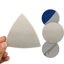 

80mm Triangle Sanding Disc Sheet Wet and Dry Sponge Sandpaper Pad Hook Loop Grit