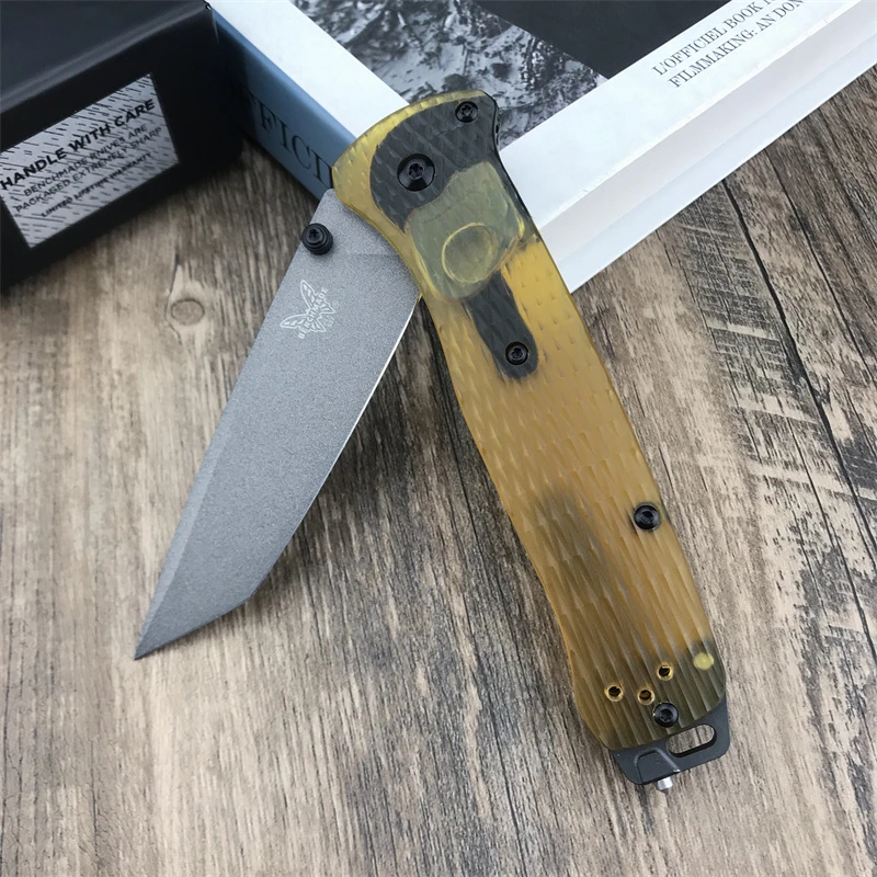 BM 537 PEI folding knife, Outdoor Camping Adventure Survival Fishing Multi-purpose EDC Tool, 8c13Mov blade handling, Men's gift 4