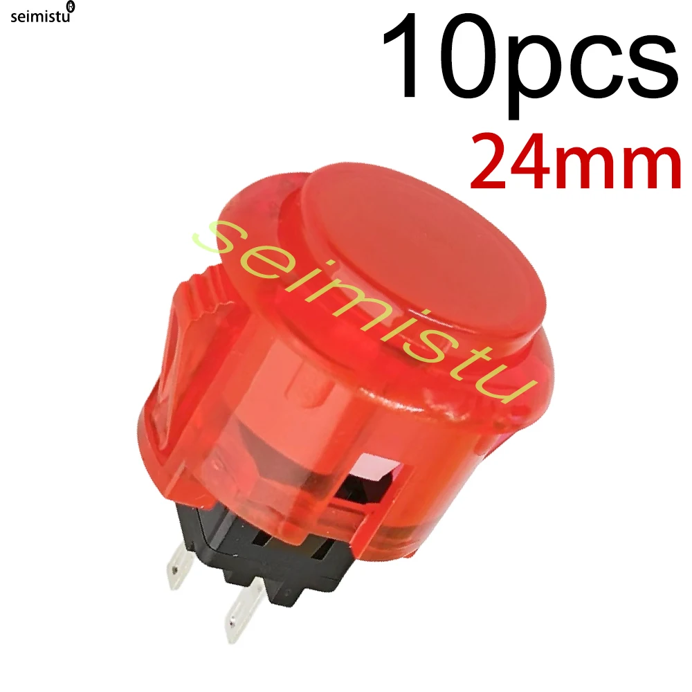 10pcs Durable Clear Push Button Set for Multicade Video Game Consoles
