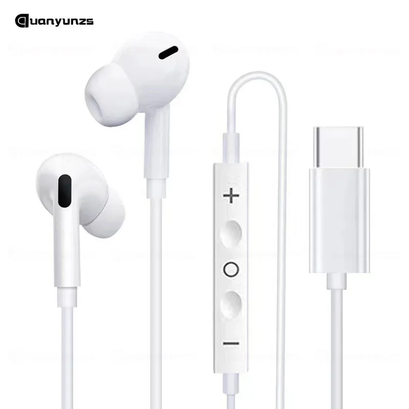 Original Wired Earphones For iPhone 15 16 14 13 12 11 Pro Max 7/8Plus X XR XS In-Ear Earbud For Lightning USB C 3.5mm Earbuds 3