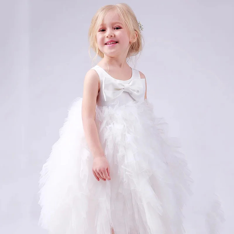 

2024 Christening Dress for Baby Girls Toddlers First Birthday Party Dresses Children Princess Tulle Tutu Ball Gowns With Shawl