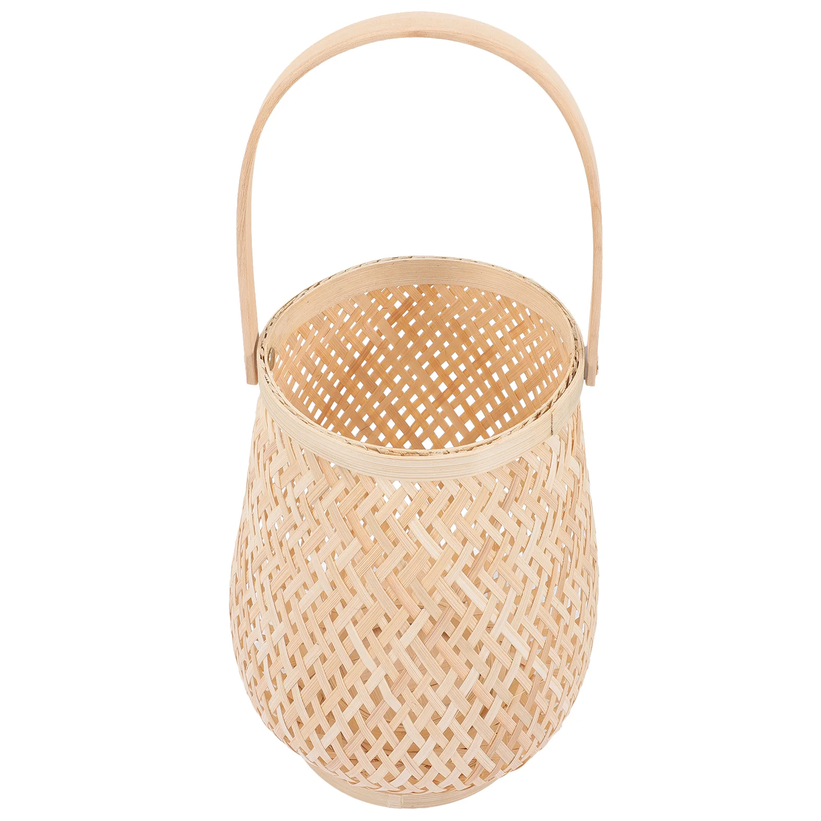 Modern Hand Woven Bamboo Chandelier Lantern Pendant Rattan Holders Ceiling Lampshade Light Fixture