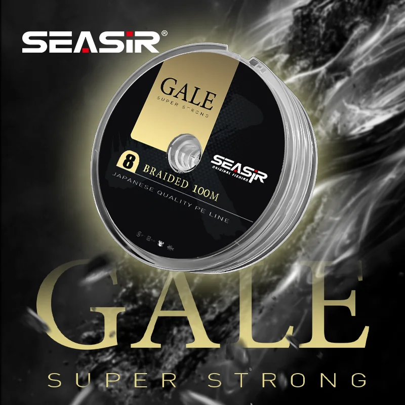Seasir Gale 8 Intrecciato Micro Fishing Pe Line 100-1000M X8 Japan Izanas Original Line Casting Super Strong Fishing Line