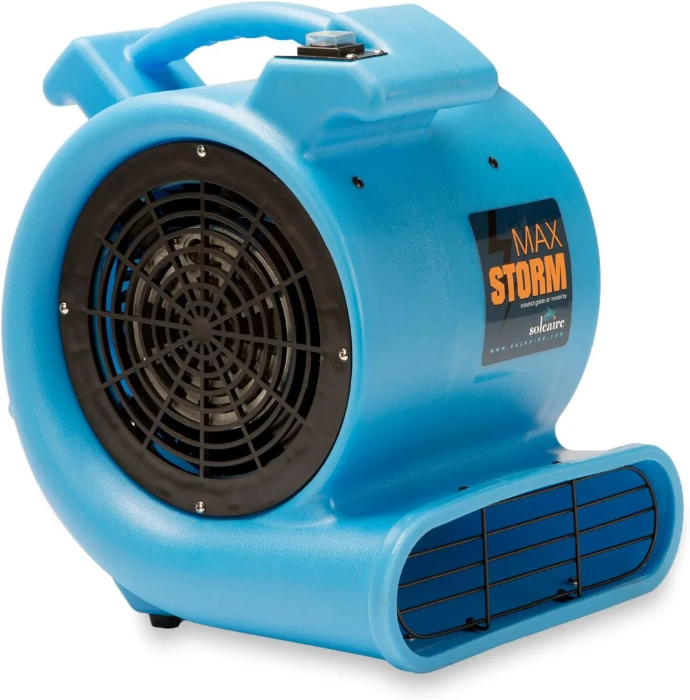 1/2 HP Durable Lightweight Air Mover Carpet Dryer Blower Floor Fan for Pro Janitorial Cleaner, Blue, 1 Pack a data dashdrive durable hd710 2tb blue ahd710 2tu3 cbl