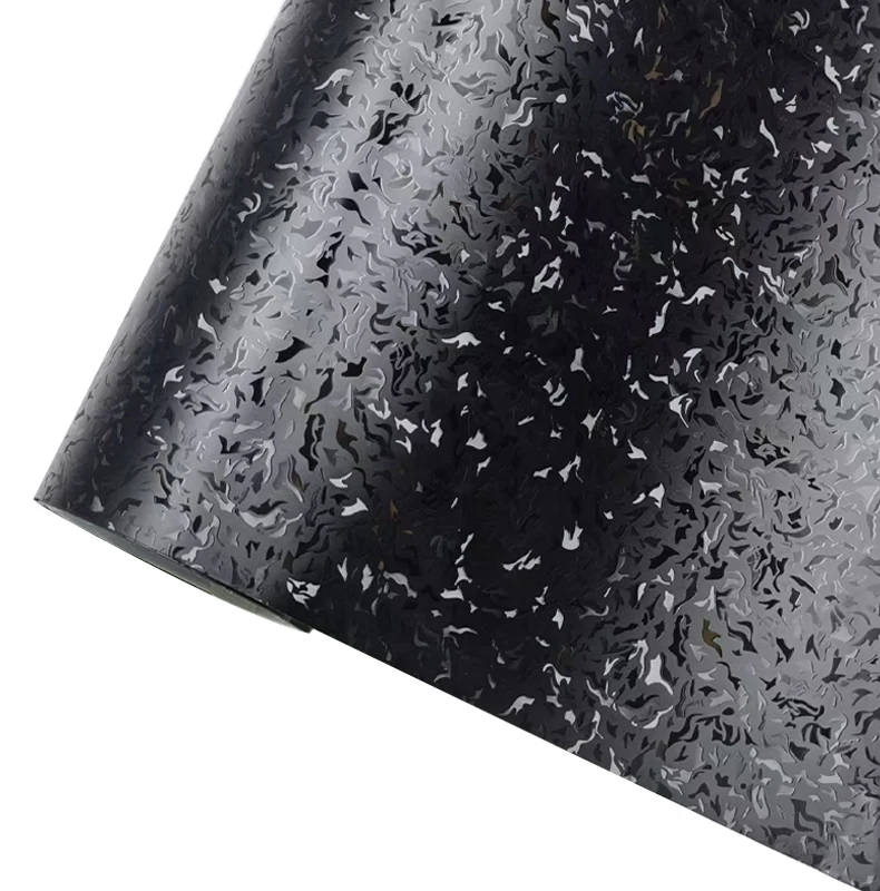 Cosmic Hex Black Carbon Fiber Vinyl Wrap for Vehicle Interior & Exterior