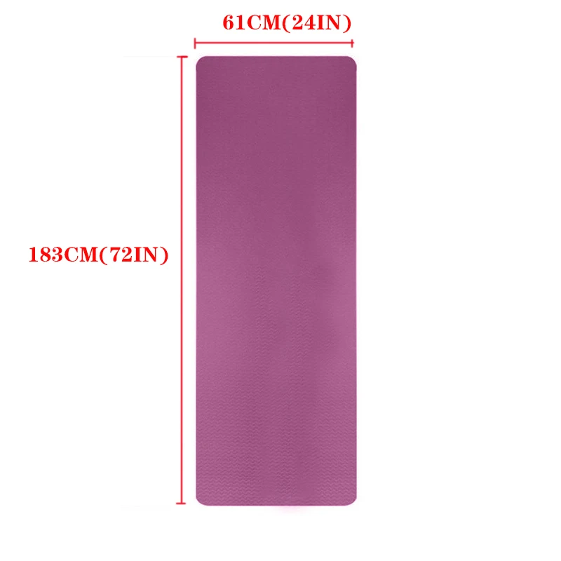 Thick Two-color Non-slippery TPE Yoga Mat High Quality Movement for Fitness Fitness in the Home of the Tasteless Pad 183*61cm