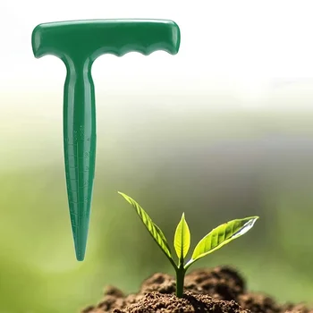 1pc GreenGarden Handheld Soil Hole Puncher Plastic Seedling Transplanting Tool for Planting Cuttings and Seedlings