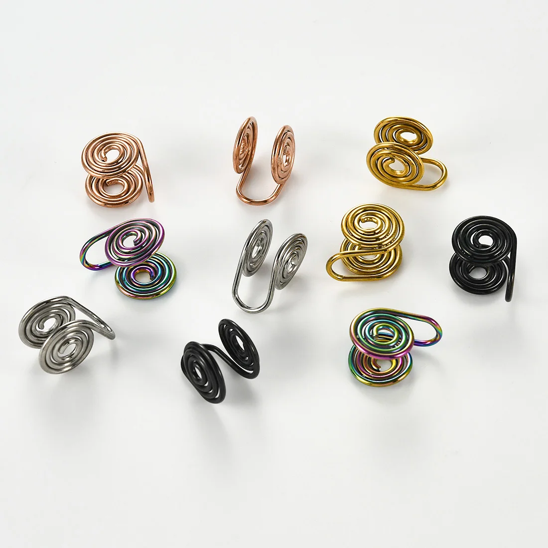 1Pair Clip-On Keloid Scar Concealment Ear Clip Earrings Non Piercing Multicolor Pressure Ear Accessories for Men Women