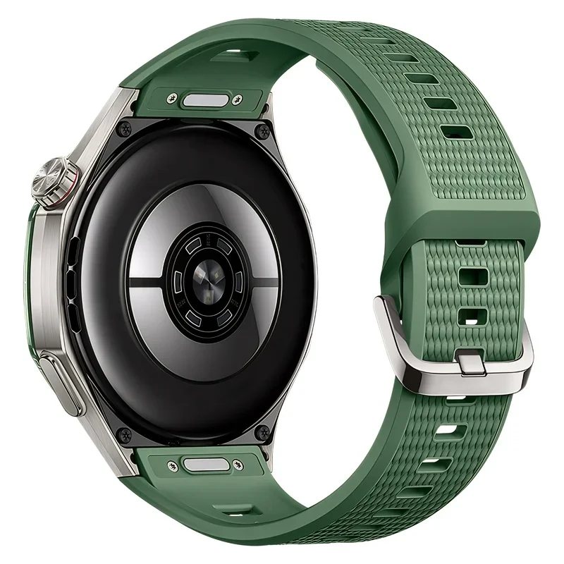 Enhanced Product Title: Premium No Gaps Silicone Strap - Breathable Replacement Bracelet Band