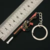 Valorant Weapon Keychain Phantom Oni M4 8cm Alloy Metal Game Peripheral Machine-Gun Weapon Model Keychain Gifts Toys for Boys 2