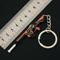 Valorant Weapon Keychain Phantom Oni M4 8cm Alloy Metal Game Peripheral Machine-Gun Weapon Model Keychain Gifts Toys for Boys 2