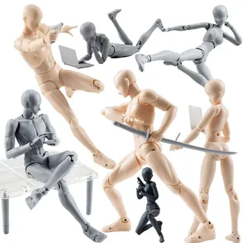 Artista Manichino Action Figure Modello di disegno per schizzi Pittura Disegno Manichino umano Corpo Kun Doll Figura di azione maschile