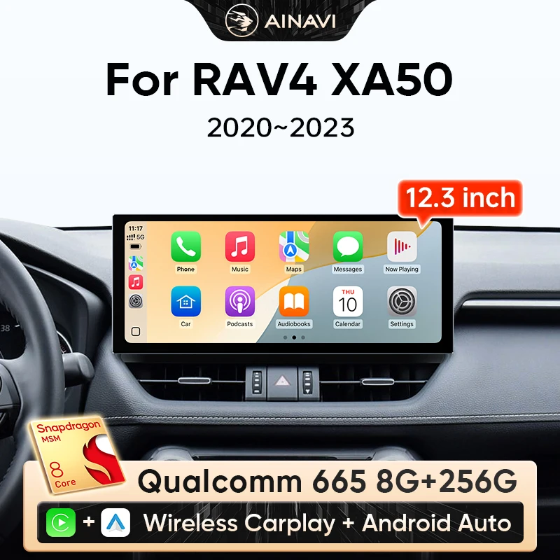 AINAVI RAV4 6GB 128GB ディスプレイオーディオ Ainavi 12.3 inch Car Radio For Toyota RAV4 2020 2021 2022