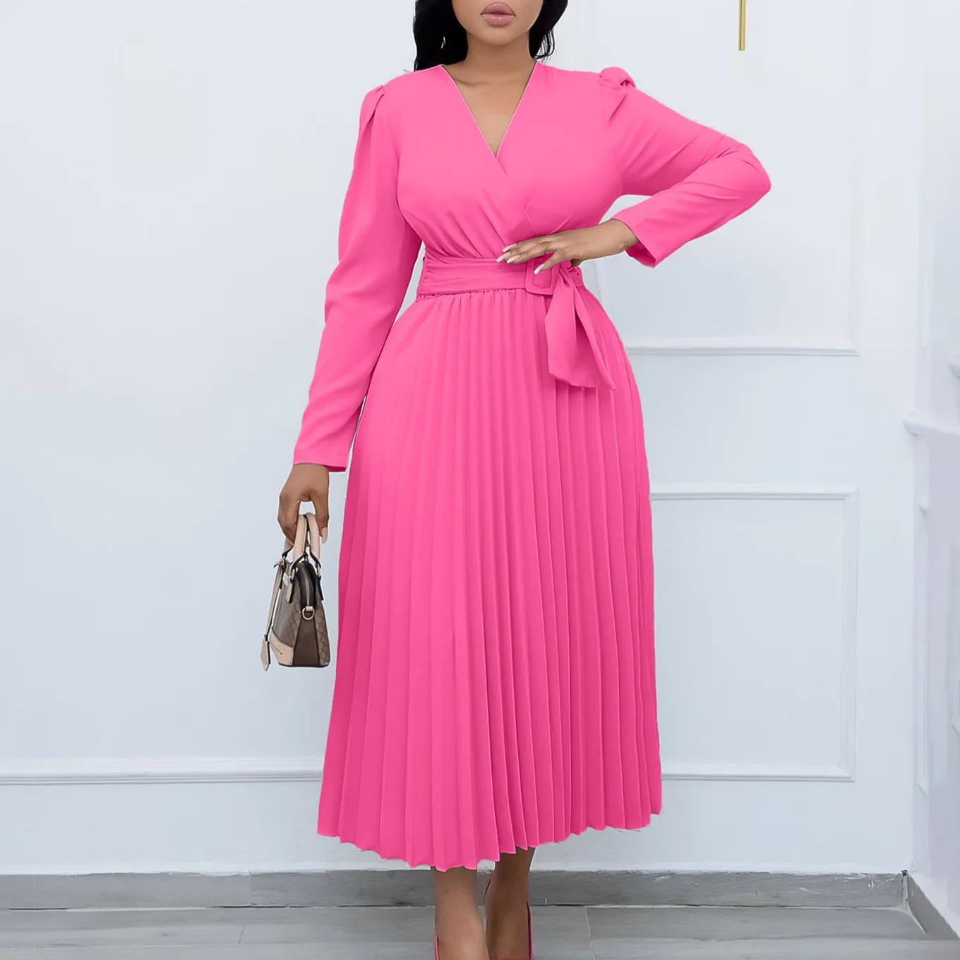 

African Dresses For Women Elegant Polyester 2023 New Muslim Fashion Abayas Dashiki Robe Kaftan Midi Dress Turkish Africa