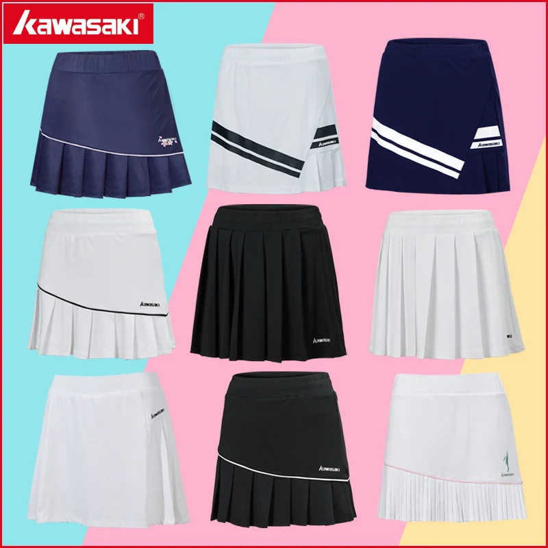 Hot Kawasaki Tennis skirt match badminton clothing quick dry sport Jersey dress women bottom