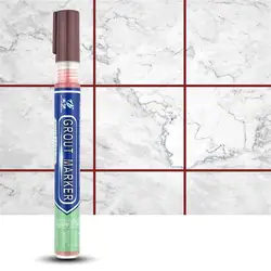 Waterproof White Tile Grout Marker and Repair Pen (Brown)