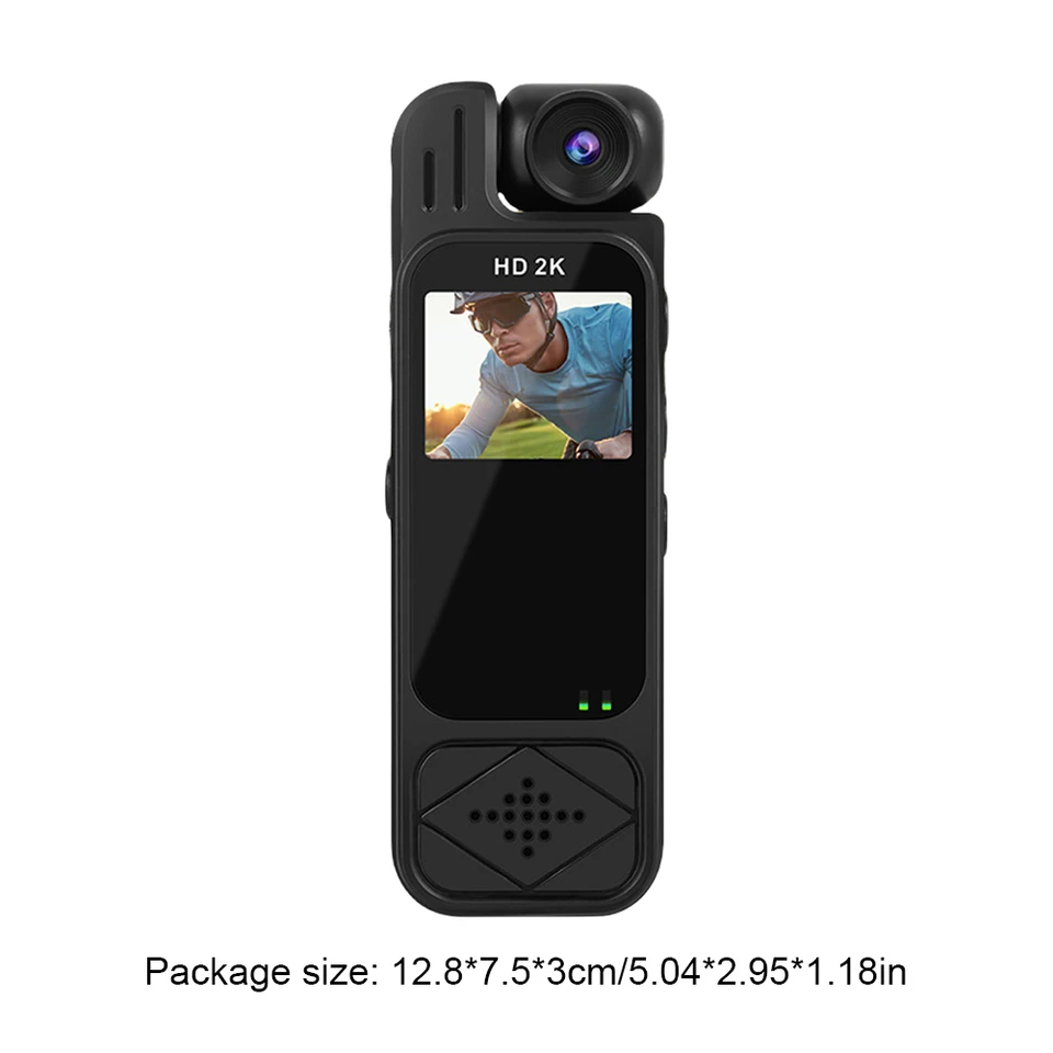 2K Mini Body Camera with Night Vision and WiFi