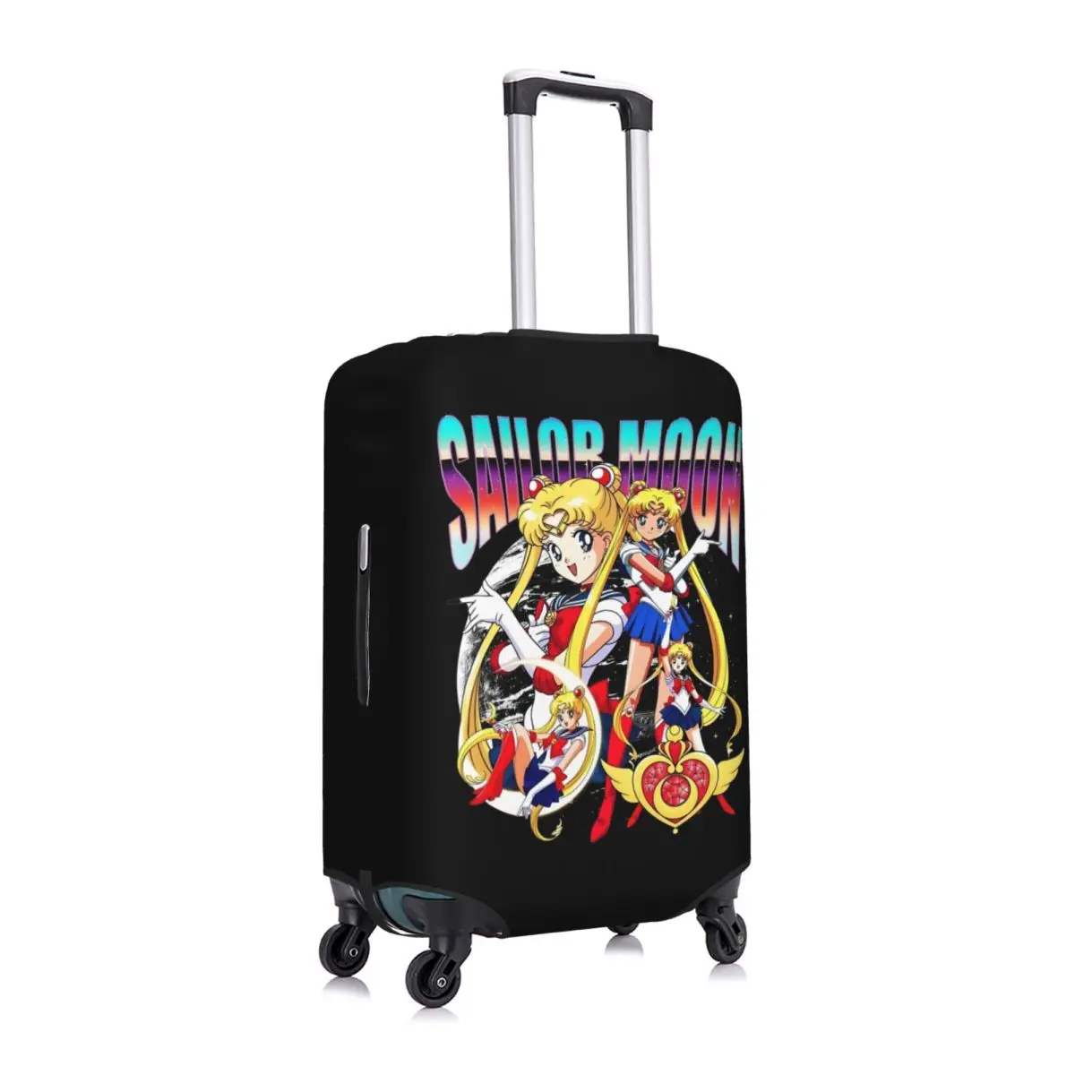 Custodia protettiva per valigia personalizzata Sailors Moon Usagi Tsukino Coperture protettive per bagagli giapponesi elastiche per 18-32 pollici - immagine 2