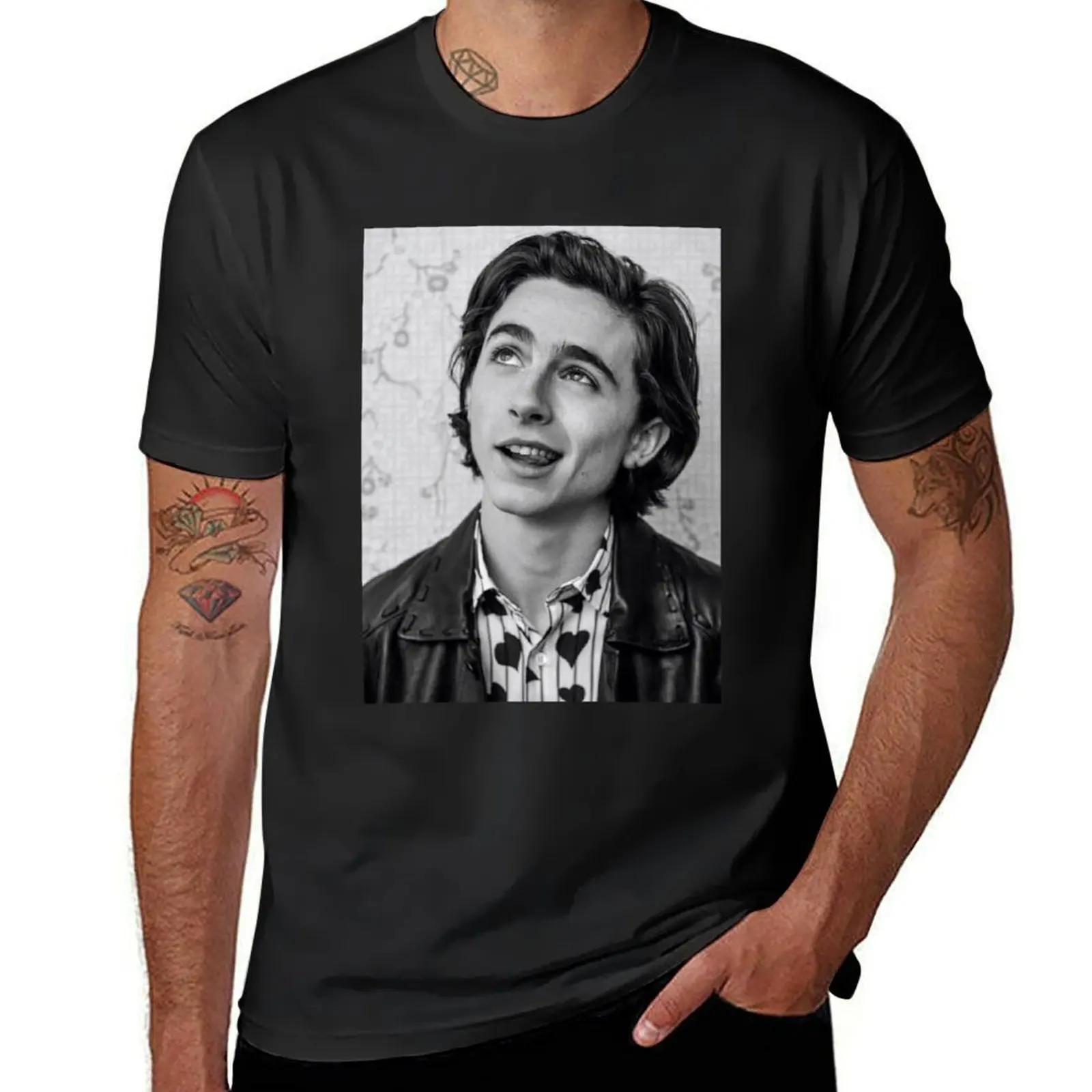 Timothée Chalamet T-Shirt summer top summer tops mens graphic t-shirts hip hop