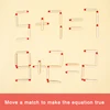 1Set Matchstick Puzzle Games Montessori Match Stick Educational Toy Math Toys IQ Brain Teaser Puzzles Early Educational Toys 4