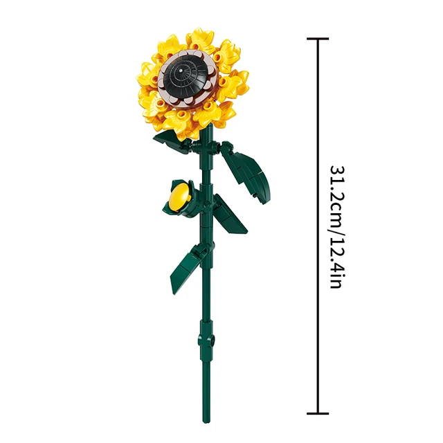 DIY 3D Flower Plant Building Blocks 6