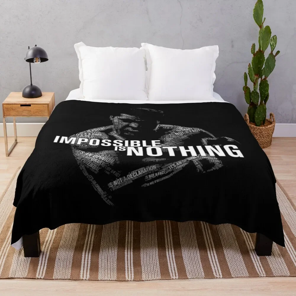 

MUHAMMAD ALI Throw Blanket Hair Custom Travel Bed Blankets