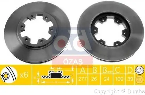 

B3422 for DISK ON 98 PICKUP.D22 2.4i-2.5di