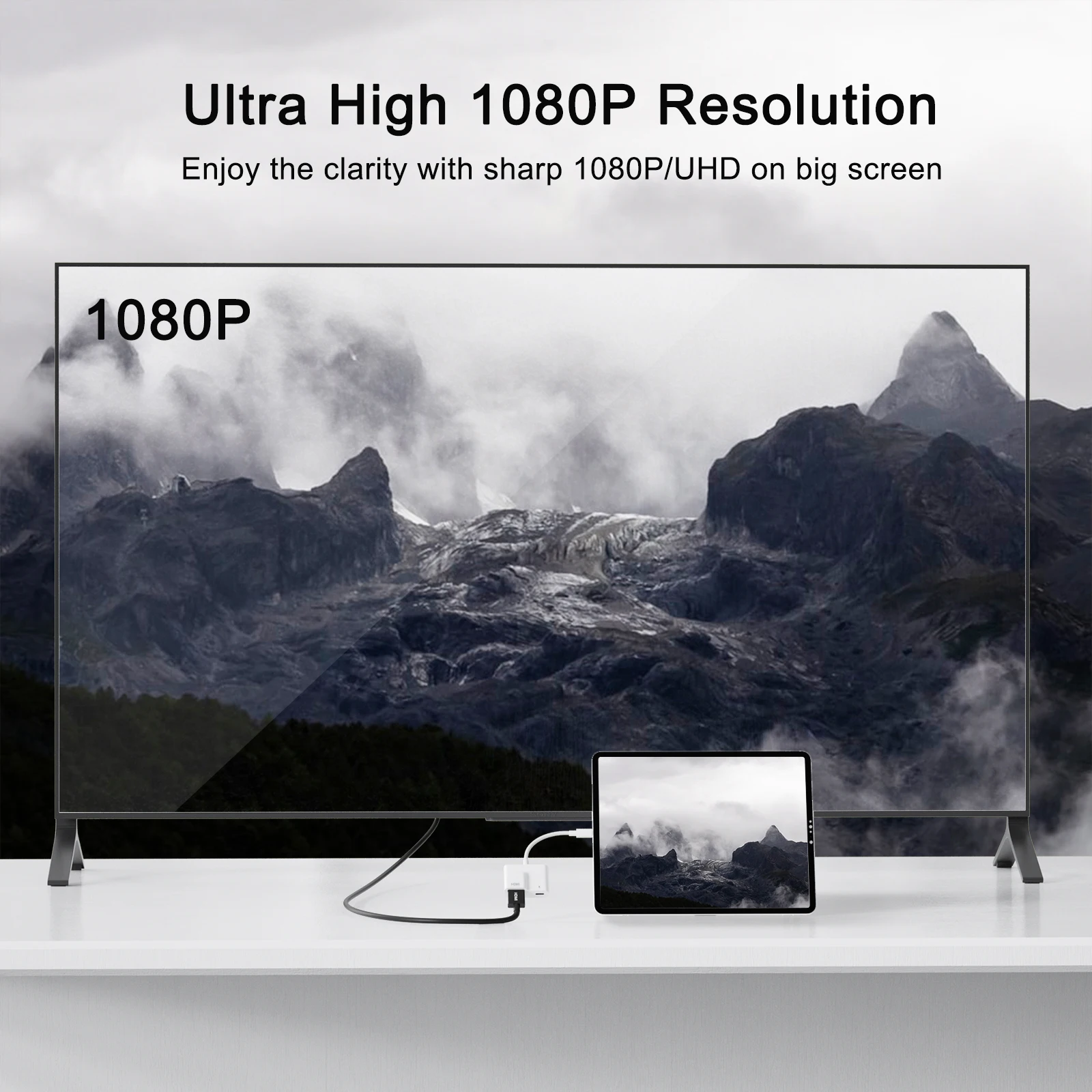 Lightning to HDMI Adapter for iPhone 14/13/iPad
