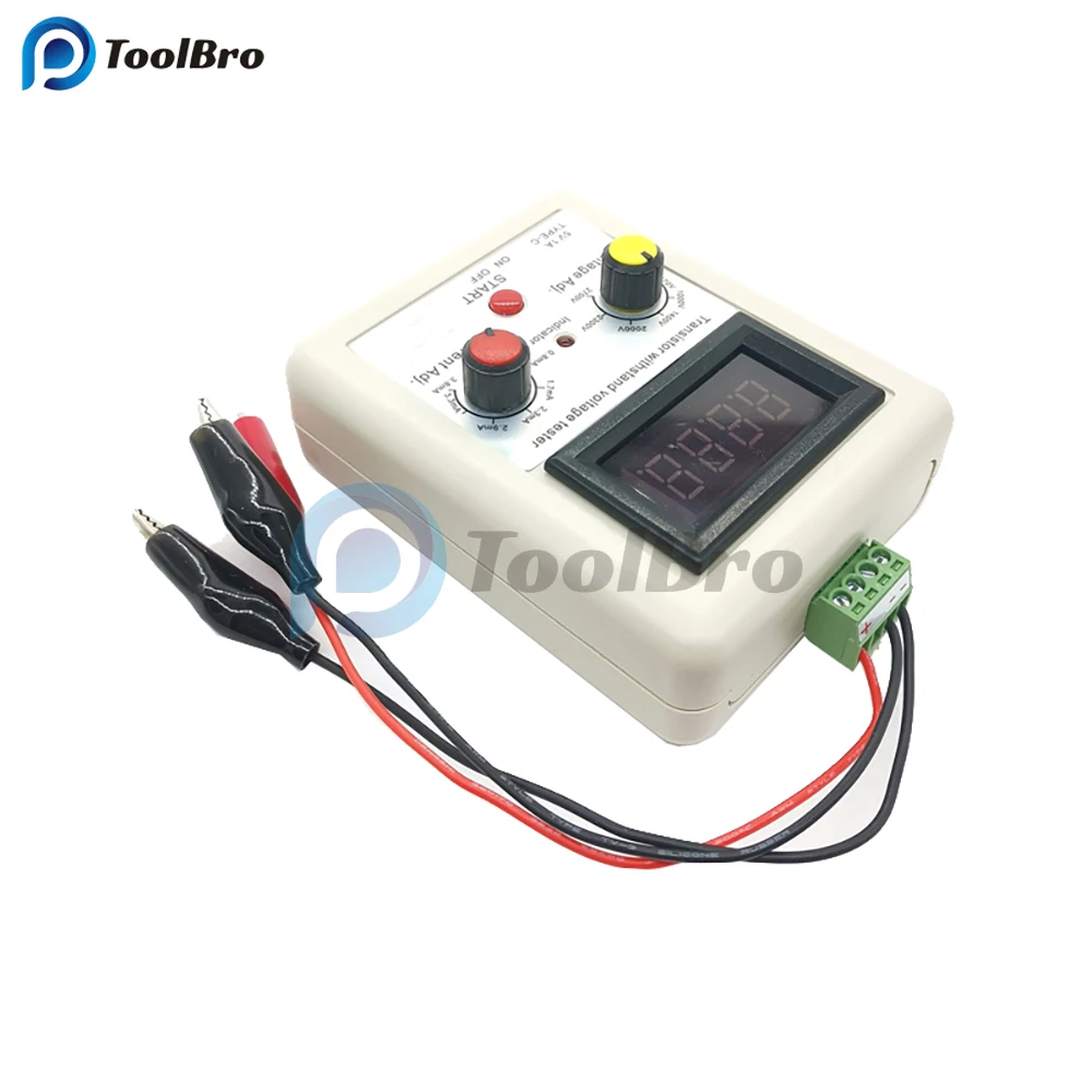 Transistor Tester Type-C Digital Transistor Withstand Voltage Tester DC 120-2700V 0.2-3.8mA MOSFET Triode IGBT Diode Rectifier Capacitor Meter
